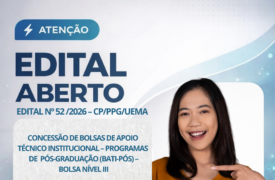 Uema abre edital com 54 bolsas de apoio técnico para Programas de Pós-Graduação